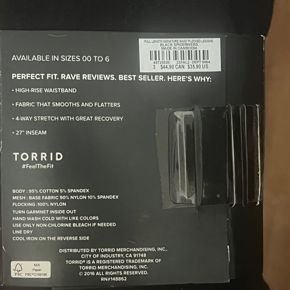57. Torrid Black Full-Length Leggings *See description* - Picture 4 of 5